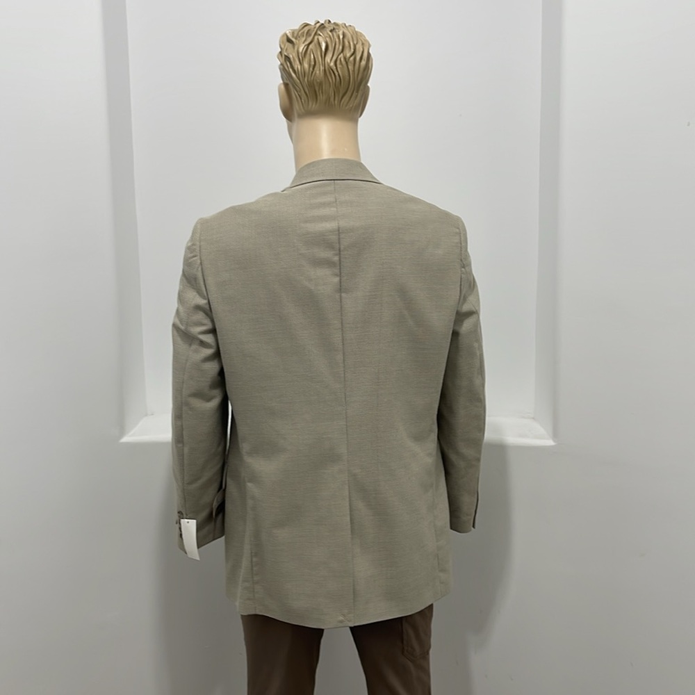 Kenneth Morton Men’s Sport Coat / Blazer Tan Two Buttons One Vent Size Various - Picture 14 of 15